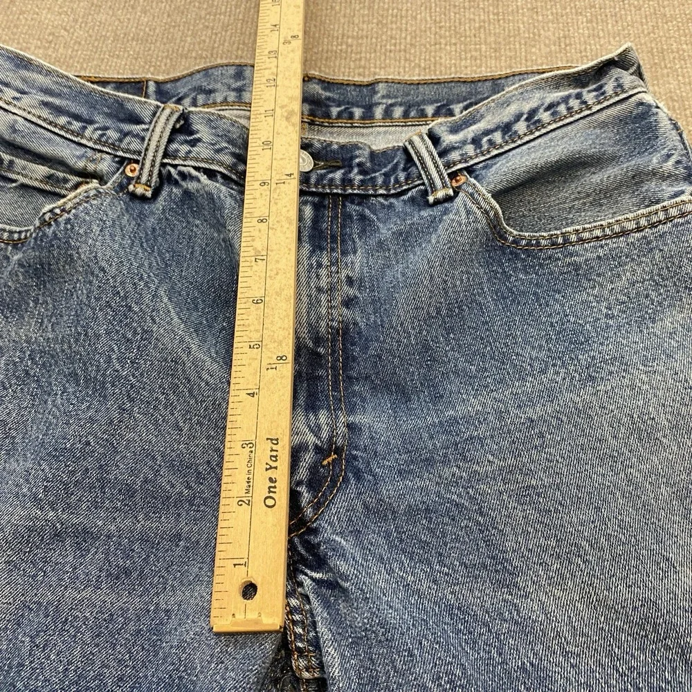 Levis 550 Jeans Mens 36 Fits 35x29 Tapered Baggy Distressed Denim Classic 90s